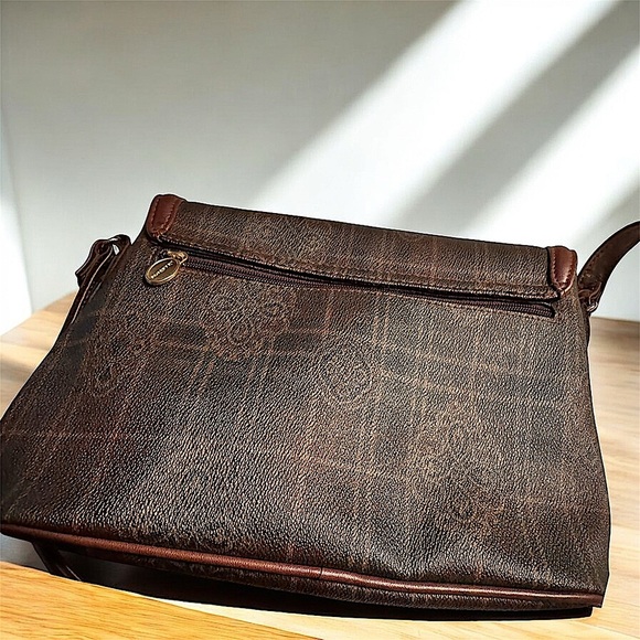 Liz Claiborne Elegant Brown Leather Bag 11x7in - Picture 1 of 13